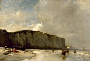 Vue le long de la côte normande